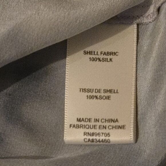 Rebecca Taylor 10, 100% Silk Dreamy Watercolor Cloud Flowy Crossover Luxury - Picture 8 of 9